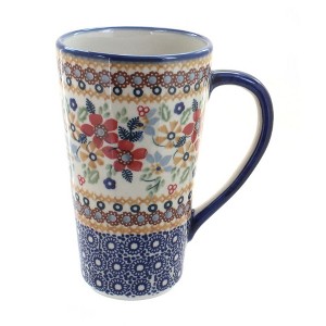 Blue Rose Polish Pottery K083 Manufaktura Large Coffee Mug - 1 of 2