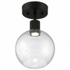 Access Lighting Port Nine 1 - Light Flush Mount in  Matte Black - 3 of 4