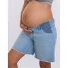Women's Under the Belly Maternity Dad Denim Short | Motherhood Maternity - 4 of 4