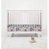 Bacati - Botanical Floral with Birds Pink Multicolor 100 percent Cotton Universal Baby US Standard Crib or Toddler Bed Fitted Sheet - 4 of 4