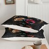 Acoinel 3 Pcs Rose Comforter Set with 2 Pillowcases - 3 of 4