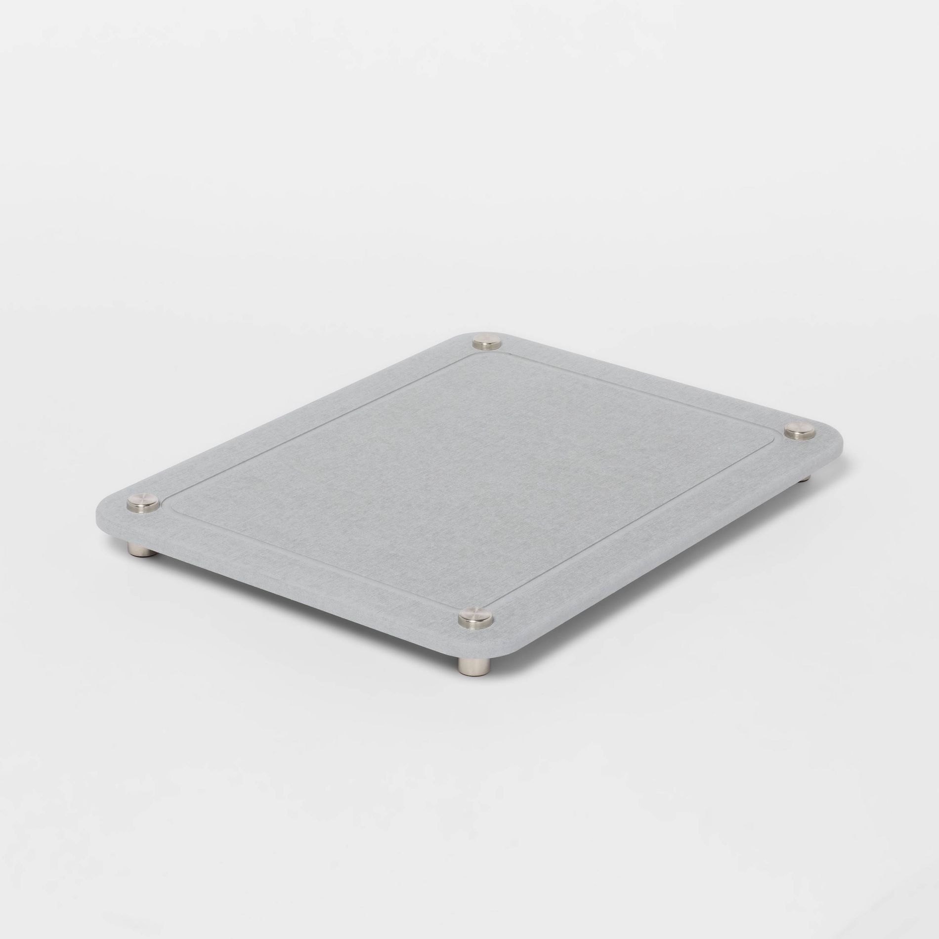Diatomite Quick Dry Tray and Sink Caddy Gray - Brightroom™