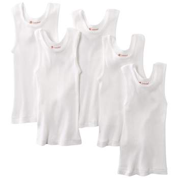 Sportoli Boys Ultra Soft 100% Cotton Tagless Tank Top Undershirts 4-pack - Assorted  1-2 : Target