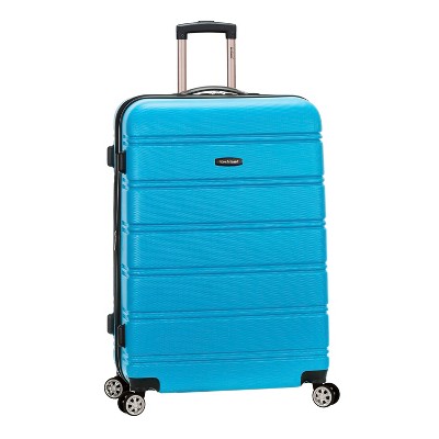 Rockland Melbourne Expandable Hardside Large Checked Spinner Suitcase - Turquoise