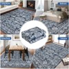 Machine Washable Area Rug, Soft Boho Vintage Distressed Carpet, Low Pile Rug with Non-Slip Backing for Living Room & Bedroom - 4 of 4