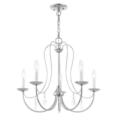 Mirabella 5-Light Polished Chrome Steel Chandelier