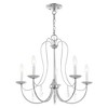 Livex Lighting Mirabella 5 - Light Chandelier in  Polished Chrome - 3 of 3