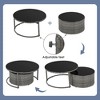 ELJGET Outdoor Conversation Set, 9 PCS Half-Moon Patio Sofa Set with 2 Round Coffee Tables & Cushions, for Garden, Balcony, Porch - 4 of 4