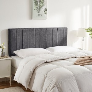 Upholstered Channel Stitched Headboard - Easy Assemble Wall Mounted Headboard with 3D Soundproof Wall Panels - 1 of 4