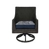 Home Fashions International 4pc 18"x19" Wicker Outdoor Seat Cushions - 2 of 3