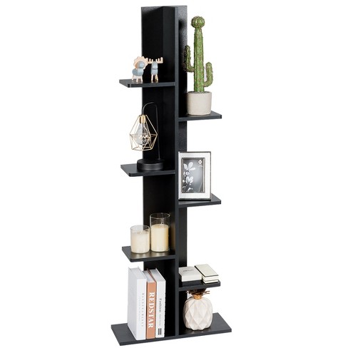 7-Tier Corner Bookshelf Corner Bookcase Storage Display Rack