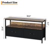 50" TV Stand Dresser with Storage, Media Console with Drawers and Shelves for Living Room, Bedroom - 2 of 4