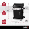 Weber Spirit 529 Square Inch Freestanding Cast Iron Natural Gas Grill, Black - 3 of 4