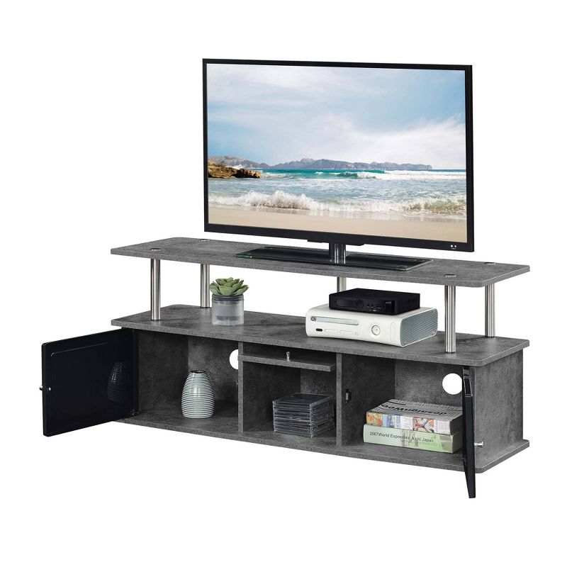 Designs2Go TV Stand for TVs up to 50" with 3 Storage Cabinets and Shelf - Breighton Home, 4 of 5