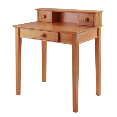 Panama wood writing on sale desk with hutch