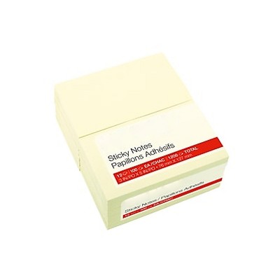 MyOfficeInnovations Stickies Recycled Notes 3" x 5" Yellow 12 Pads/Pack (S-35YR12) 105825