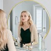 36 Inch Round Mirror, Metal Frame Circle Mirror, Wall Mounted for Entryway, Bathroom, Vanity, Living Room - 4 of 4