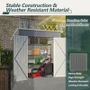 6 x 4 ft Outdoor Storage Shed, All Weather Tool Shed for Garden, Backyard, Lawn, Black - 4 of 4