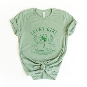Lucky Girl Social Club Clover - Women's Short Sleeve Graphic T-Shirt - 1 of 4