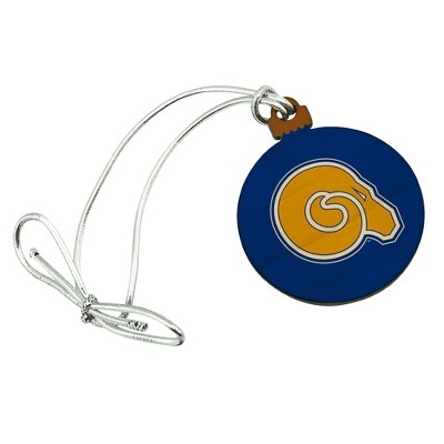 Albany State University Primary Logo Mini Small Tiny Wood Christmas Tree Holiday Ornament