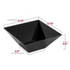 Smarty Had A Party 3 qt. Black Square Plastic Serving Bowls - 24 pcs - 2 of 4