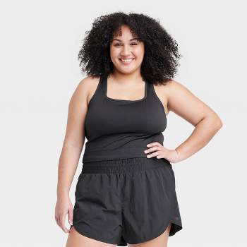 Women's Everyday Soft Racerback Tank Top - All In Motion™ Black 3x : Target