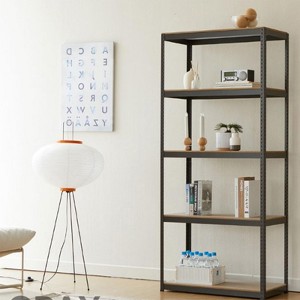 5-Tier Storage Rack, Garage Heavy Duty Metal Storage Shelving, Adjustable 5 Tier Storage Shelves - 1 of 4