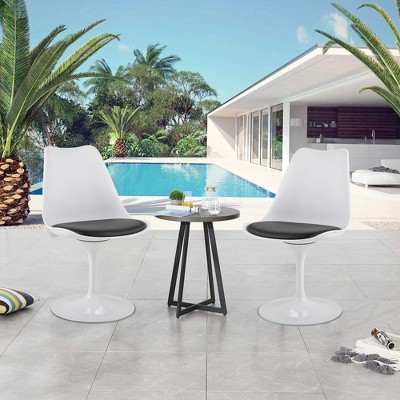 Infurnic Counter and Bar Stools, Modern Counter Stool Barstools with Cushion Backrest for Kitchens, Dining Room, Bar, White, 19.3"*16.5"*31.9"