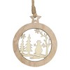 Northlight 4.25" Green and White Snowman in a Forest Christmas Ornament - 4 of 4