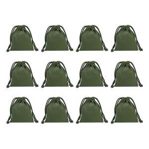 Unique Bargains 100% Cotton Reusable Washable Dust Drawstring Bags 12 Pcs - 1 of 4