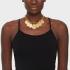 Hammered Drop Statement Necklace - A New Day™ Gold - 2 of 4