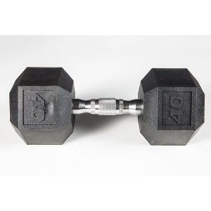 York Barbell Premium PVC Coated Dumbbell with Ergonomic Chrome Handle for Home and Gym Workouts - 1 of 1