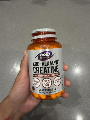 NOW Foods Sports, Kre-Alkalyn® Creatine, 120 Veg Capsules (750 mg