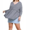 Women's Babydoll Striped Top - umgee - 4 of 4