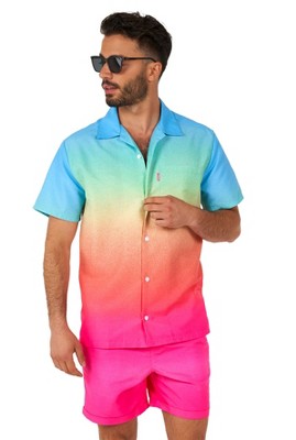 Opposuits Men's Summer Set - Palm Tree Printed Top And Shorts : Target