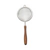 Unique Bargains Food Strainer Walnut Small Hand Wash Stainless Steel Brown 1 Pc - 3 of 4