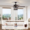 Tangkula 52-Inch Ceiling Fan Light w/ Lights & Remote Control, Reversible Fan Light with 3-Speed, 3-in-1 Design for All Seasons Matte Black - 3 of 4