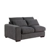 ChicFurnit Sectional Sofas Modular Design with 2 Ottomans Removable Cushions for Glam Living Room, Dark Gray, 64.39"*37.8"*34.25" - 4 of 4
