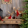 Carved Winter Moose with Scarf (Set of 2) - 2 of 4