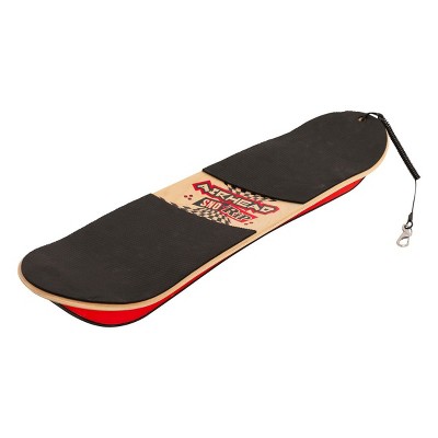 Airhead AHSS-04 Snow Rip Hard Wood 31 Inch Snow Skate Skateboard Snowboard, Red/Black