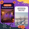 Angel Sar 3-Pack Halloween Spooky Tree Set, 4FT 5FT 6FT Lighted Black Trees with Purple LED Lights, Adjustable Branches for Indoor Outdoor Decor - 4 of 4