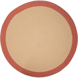 Colonial Mills Dolce Bordered Doormats - Burnt Sand 70” x 70” - 1 of 3