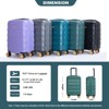 20" Carry On Luggage Airline Approved Hard Shell Suitcase with TSA Lock, Spinner Wheels -ModernLuxe - 3 of 4
