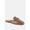 Velvet Buckled Flat Mules Women - 2 of 4