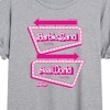 Women's - Barbie - Barbieland Real World This Way Signs Oversized Graphic T-Shirt - 2 of 4
