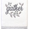 Linum Home Textiles GATHER - Embroidered Luxury 100% Turkish Cotton Hand Towels - 3 of 3