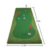 NAYSAYE Golf Trainer Professional Putting Green Mat Realistic Putting Experience for Indoor Outdoor, Green, 120"*39.6"*2" - 3 of 4