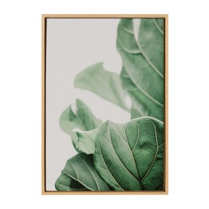 Kate and Laurel Sylvie Plant Study 7 Framed Canvas by Alicia Abla, 23x33, Natural - 1 of 4
