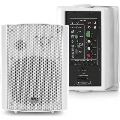 Pyle 6x9" Indoor/Outdoor Bluetooth Wall-Mount Speakers - Waterproof, 2-Way Full Range, 300W - White