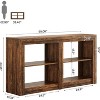 Tribesigns 59-Inch 3-Tier Farmhouse Entryway Table, Wood Console Table Behind Couch - 3 of 4